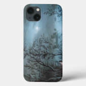 ROMANTISCHE NOCTURNE LANDSCHAP IN BLAUW Case-Mate iPhone CASE (Achterkant)