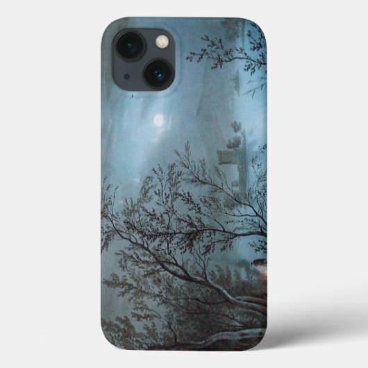 ROMANTISCHE NOCTURNE LANDSCHAP IN BLAUW Case-Mate iPhone CASE (Achterkant)
