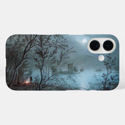 ROMANTISCHE NOCTURNE LANDSCHAP IN BLAUW Case-Mate iPhone CASE (Achterkant (horizontaal))
