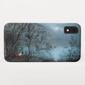 ROMANTISCHE NOCTURNE LANDSCHAP IN BLAUW Case-Mate iPhone CASE (Achterkant (horizontaal))