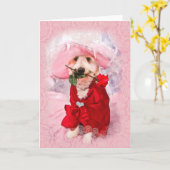 Romantische Note Kaart - Golden Doodle (Gele Bloem)