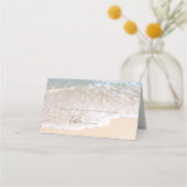 Romantische oceaan golven tropische strand bruilof plaatskaartje (Voorkant)