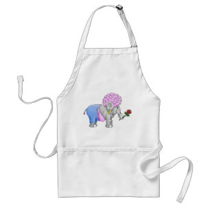 Romantische Olifant Standaard Schort