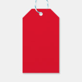 Romantische Olifanten & Rode Harten Op Stippen Cadeaulabel (Achterkant)