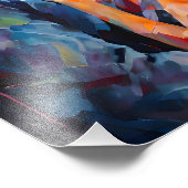 Romantische Omhelzing Abstract Expressionisme Foto Afdruk (Hoek)
