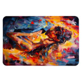Romantische Omhelzing Abstract Expressionisme Prin Magneet (Horizontaal)
