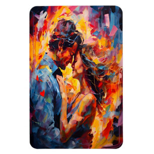 Romantische Omhelzing Abstract Expressionisme Prin Magneet