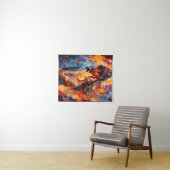Romantische Omhelzing Abstract Expressionisme Wandkleed (In Situ (horizontaal))