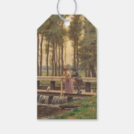 Romantische ontmoetingsplaats (door Edmund Blair L Cadeaulabel