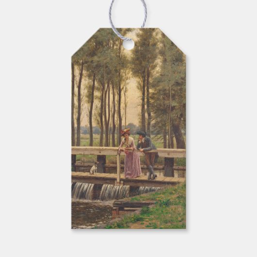 Romantische ontmoetingsplaats (door Edmund Blair L Cadeaulabel (Voorkant)