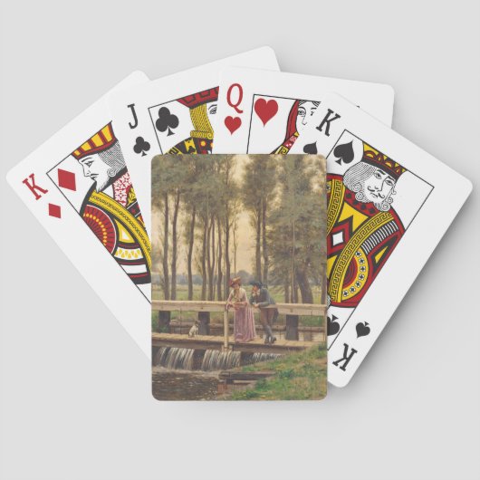 Romantische ontmoetingsplaats (door Edmund Blair L Pokerkaarten (Achterkant)