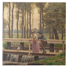Romantische ontmoetingsplaats (door Edmund Blair L Tegeltje