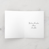 Romantische Open Harten Liefde Folie Wenskaart (Binnenlaag)
