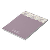 Romantische orchidee Paarse bloem Notitieblok (Linkerzijde)