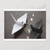 romantische origami cranes briefkaart (Voorkant)