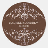 Romantische Ornamenten Sticker (Voorkant)