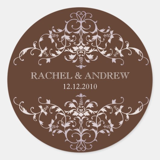 Romantische Ornamenten Sticker (Voorkant)