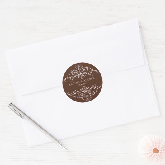 Romantische Ornamenten Sticker (Envelop)