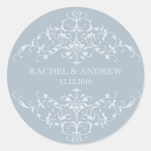 Romantische Ornamenten Sticker (Voorkant)