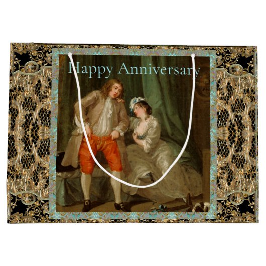 Romantische Oude Wereld Levendig Alle Occasie Groot Cadeauzakje (Achterkant)