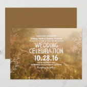 Romantische outdoor huwelijksuitnodigingen kaart (Voorkant / Achterkant)