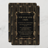 Romantische ouwe Hollywood Black Great New Year Kaart (Voorkant / Achterkant)