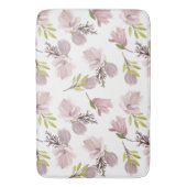 Romantische overeenkomende florale waterverf badmat (Voorkant Verticaal)