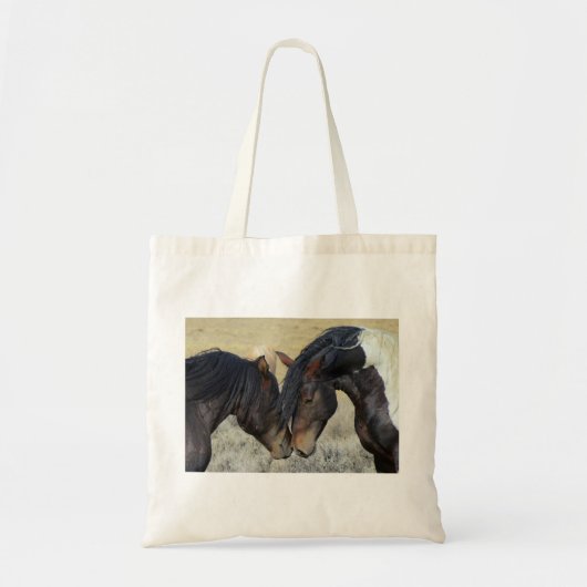 Romantische Paard Budget Tote Bag (Voorkant)