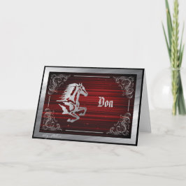 Romantische Paard Valentijnsdag Kaart