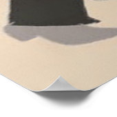 Romantische paardenbalruimte dansend in kleur poster (Hoek)