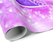 -Romantische Paars-roze losse vlinder Cadeaupapier (Rol Hoek)