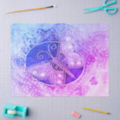 -Romantische Paars-roze losse vlinder Tissuepapier (Craft)