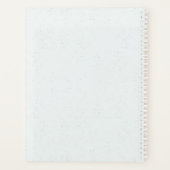 Romantische paarse Blauwe Bloemen Groen Bruiloft Planner (Achterkant)