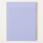 Romantische paarse bloeiende boom planner (Achterkant)