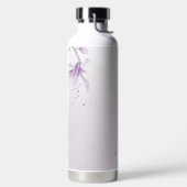 romantische paarse bloemen botanisch waterfles (Links)