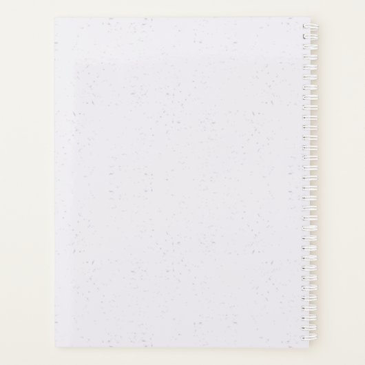 romantische paarse bloemen groen bruiloft planner (Achterkant)