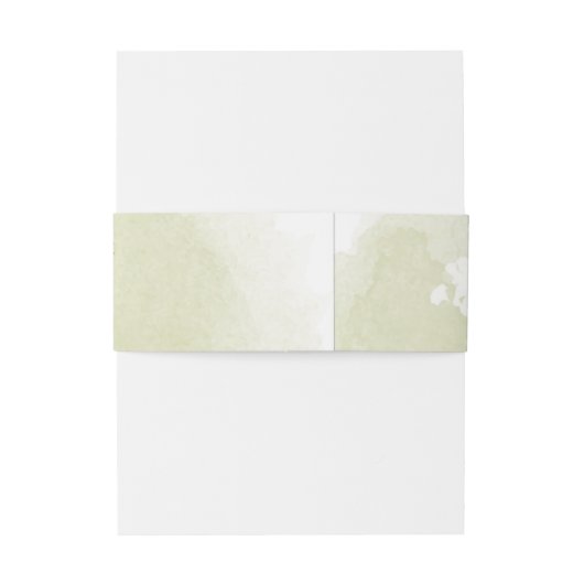 Romantische paarse bloemen groen bruiloft uitnodigingen wikkel (Achterkant Voorbeeld)