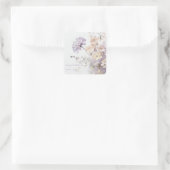 Romantische paarse bloemen trouw Sticker (Tas)