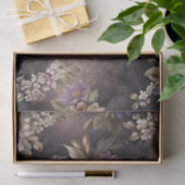 Romantische paarse bloemendecoupe tissuepapier (Geschenk)