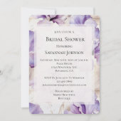 Romantische Paarse Crème Iris Floral Vrijgezellenf Kaart (Voorkant)