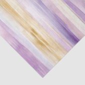Romantische paarse crème Iris strepen Bruidsdouche Tissuepapier (Detail)