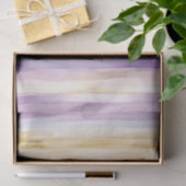 Romantische paarse crème Iris strepen Bruidsdouche Tissuepapier (Geschenk)