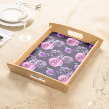 Romantische paarse en roze waterverfrozen bloem