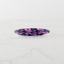 Romantische paarse en roze waterverfrozen bloem