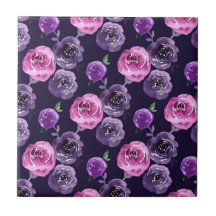 Romantische paarse en roze waterverfrozen bloem