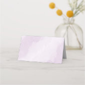 Romantische paarse en witte florale griep plaatskaartje (Achterkant)