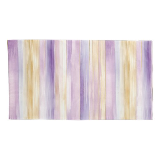 Romantische paarse iris bloem kussensloop (Achterkant-Rechts)