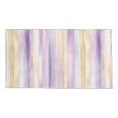 Romantische Paarse Iris Floral Kussensloop (Achterkant-Links)