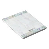 Romantische Paarse Lavendel Bloemen Notitieblok (Schuin)