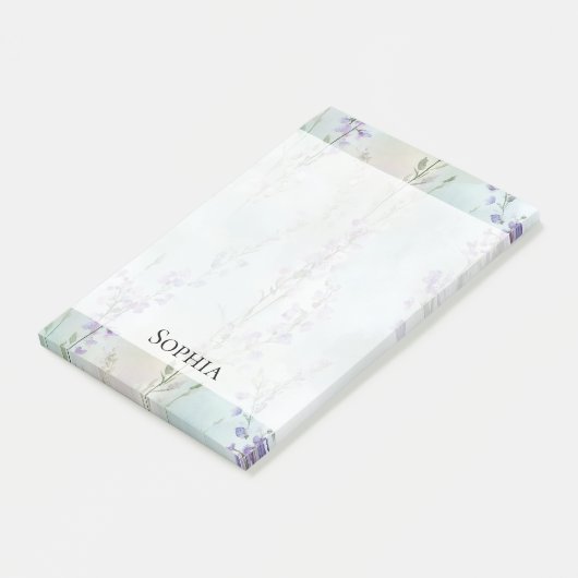 Romantische Paarse Lavendel Bloemen Post-it® Notes (Schuin)